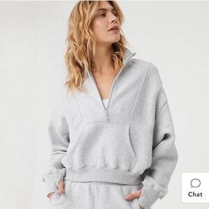 OFFLINE by Aerie Cloud Fleece Quarter Zip Sweatshirt